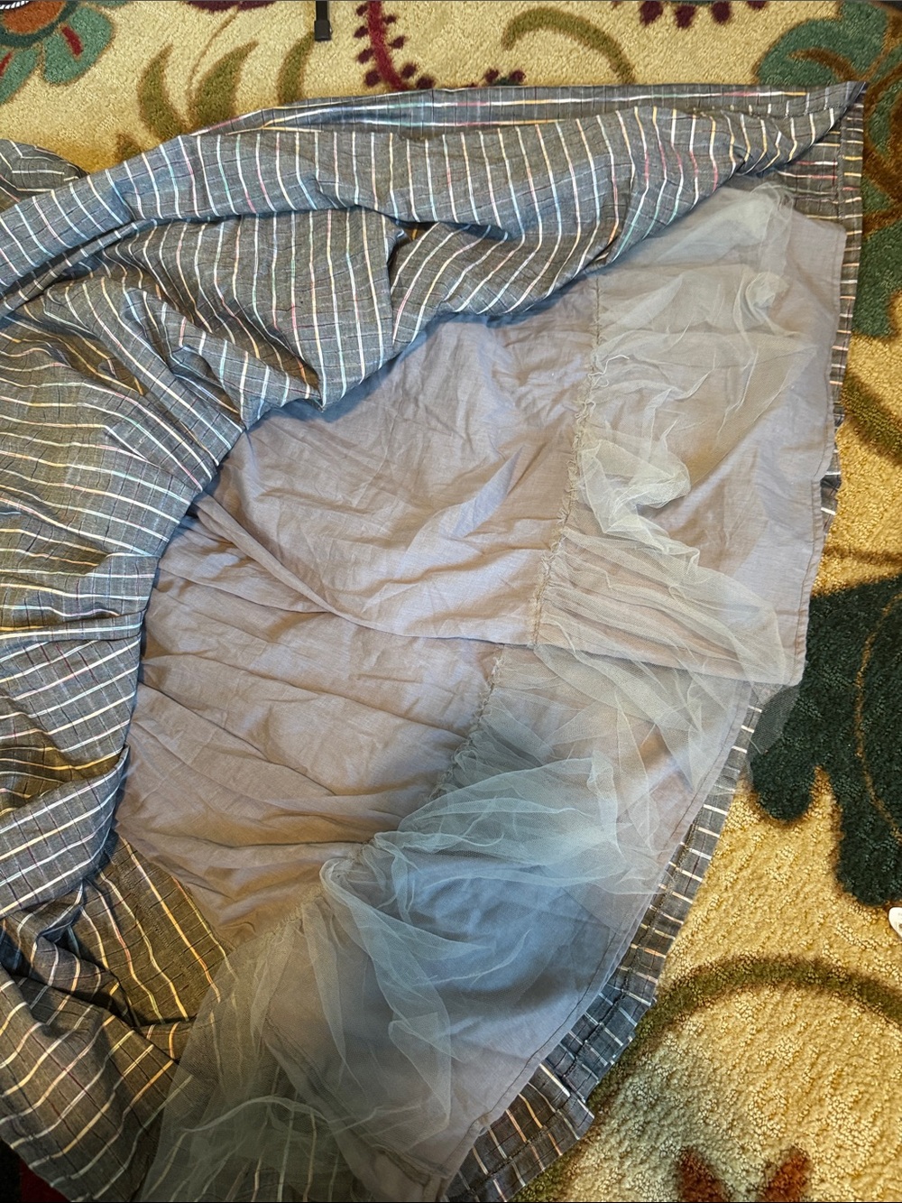 Modcloth "Fabulous Fit and Flare" in Grey Stripes - Picture 12 of 14